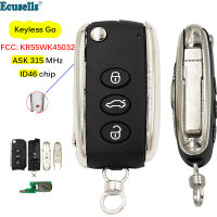 Oibwye สมาร์ท Keyless Go 3 + 1กุญแจรีโมทปุ่มขอชิป ID46 315Mhz สำหรับเบนท์ลีย์คอนติเนนทัล GT GTC KR55WK45032 FCC