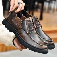 2021 Men Shoes Fashion Leather Dress Oxford Shoes Luxury Brand Office Business Shoes Classic Designer Casual Shoes Big Size 50