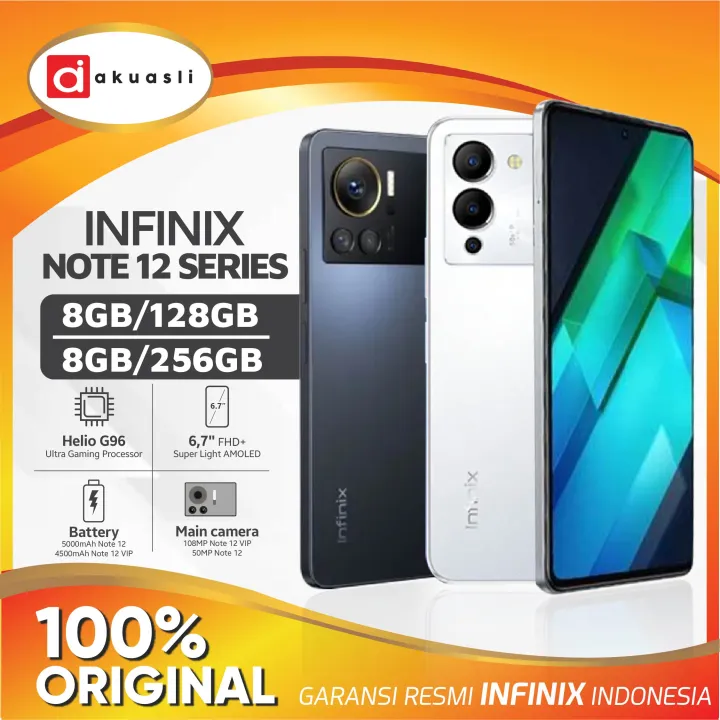 Infinix Note 12 VIP 8/128 8/256 RAM 8 ROM 128 256 GB 8GB 128GB 256GB HP Smartphone Android Original Garansi Resmi Handphone