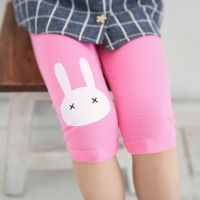 Top Fashion Footless Girls Knee Length Kid Five Pants Cropped Clothing Kids Leggings Childrens Cool