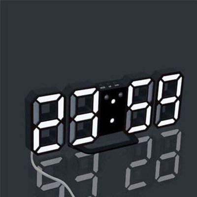 【Worth-Buy】 นาฬิกานาฬิกาปลุกดิจิตอล3d Led นาฬิกาแขวนทันสมัยแสดงผลสำนักงานครัวในบ้านตั้งโต๊ะนาฬิกาติดผนัง24หรือ12ชั่วโมง
