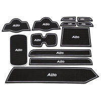 Fit For Suzuki Alto 2009 To 2016 High Quality Car Gate Slot Pad Rubber Car cup Mat Non-slip Mat Auto Accessories 12pcs Per Set