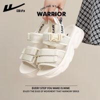 【Ready】? Pull back sandals sports womens 2023 summer new thick-soled sandals womens outerwear class casual shoes high-end beach shoes