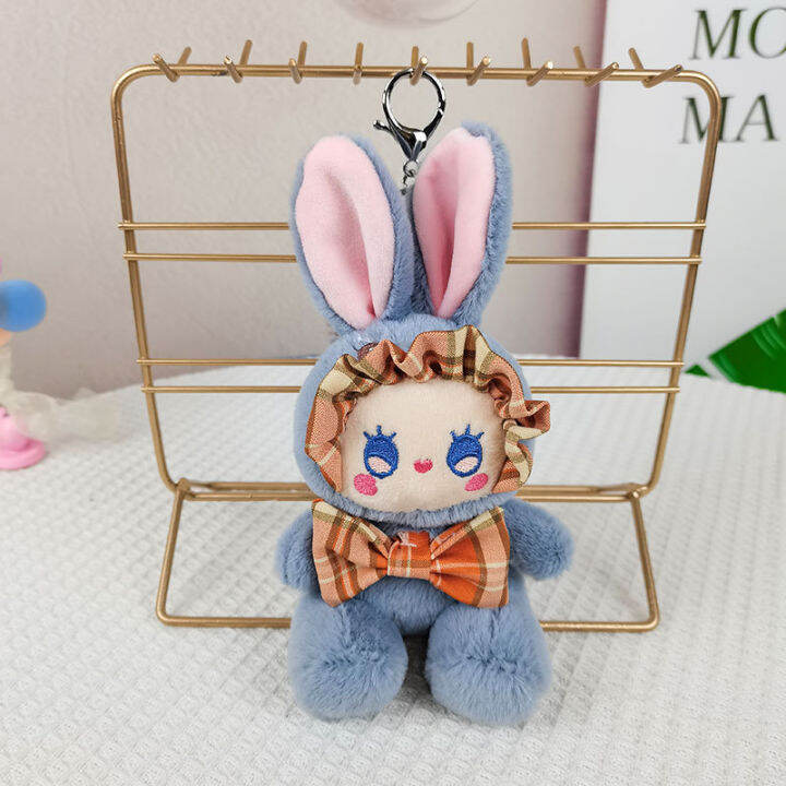 pretty-popular-exquisite-new-soft-cute-uncharted-checkered-rabbit-soft-keychain-pendant-bag-decorate-couple-birthday-gift