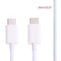 80ซม./31.5นิ้ว USB แบบมัลติฟังก์ชั่น3.1ตัวผู้-C สายข้อมูล18ซม. (สีขาว)