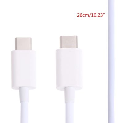 80ซม./31.5นิ้ว USB แบบมัลติฟังก์ชั่น3.1ตัวผู้-C สายข้อมูล18ซม. (สีขาว)