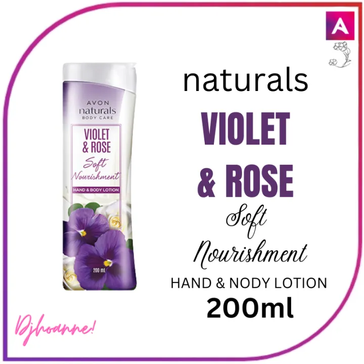 Avon Naturals VIOLET & ROSE Body Care Glow in 7 Days Hand & Body Lotion (  200mL ) Depot Cash On Delivery (COD) Original Legit Lowest Price Pampakinis  Pampa Fresh | Lazada PH