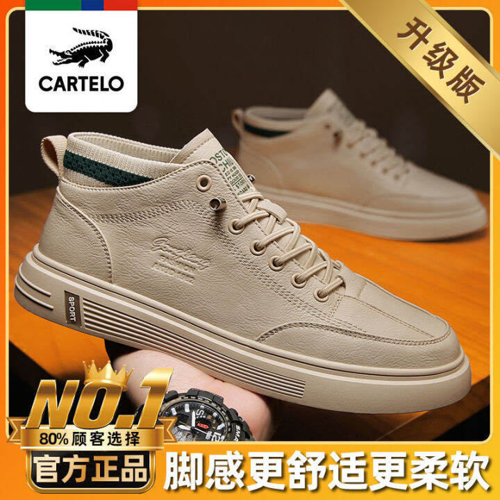 top-fmb789-cartelo-shoes-mens-spring-trend-versatile-high-ankle-leather-casual-shoes-mens-waterproof-and-hard-wearing-hight-increasing-board-shoes