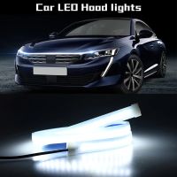 DRL Car Hood Flexible Led Strip Light 12V White Daytime Running Lights Decoration Backlight Long Auto Atmospere Lamp Universal