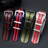 ☇ 20mm 22mm Nylon Canvas Watch Band Men Sport Waterproof Breathable Wrist Strap Bracelet Military Seatbelt Accessories