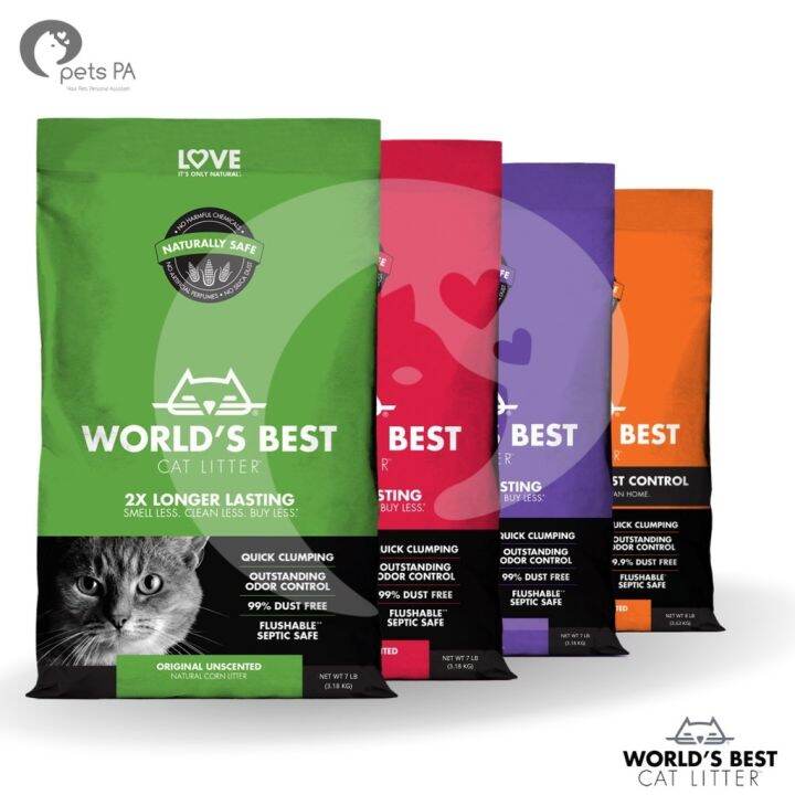 Cat litter World's Best Cat Litter Original Multiple Cat Low Tracking