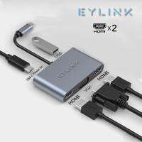 [HOT HAIXWLXKWW 589] USB Type C แท่นวางแล็ปท็อปหน้าจอแสดงผล3.0 Hub Adapter Dock สำหรับ DELL XPS Surface ThinkPad