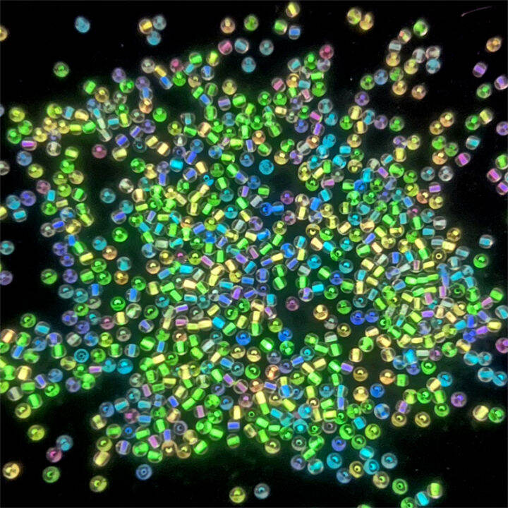 450กรัม-ถุง2-3mm-คุณภาพสูงขนาดชุดเรียงรายลูกปัดเรืองแสงเรืองแสงใน-dark-ลูกปัดแก้วสำหรับเข็มเครื่องประดับ-diy-ทำอุปกรณ์เสริม