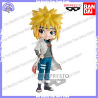 Bandai Original Q Posket Naruto Namikaze Minato Fourth Generation อะนิเมะ Action Figures Pvc Collection ของเล่นของขวัญของแท้