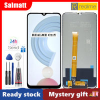 Salmatt Origina 6.5นิ้วหน้าจอ LCD สำหรับ Realme C21Y/C25Y สัมผัสหน้าจอ LCD หน้าจอดิจิตอลแทนการประกอบสำหรับ Realme C21Y C25Y RMX3261 RMX3263 RMX3265หน้าจอ LCD RMX3269