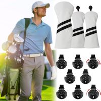 “：】、‘ Accessories Driver/Fairway/Hybrids PU Golf Wood Cover Protective Headcover Golf Club Head Covers Golf Rod Sleeve