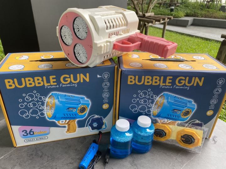 ปืนเป่าฟอง-ปืนยิงฟองสบู่-ปืนเป่าฟองอันใหญ่-เป่าฟองเยอะมาก-bubble-gun-gatling-ของเล่นที่เป่าฟองสบู่-ปืนฟองรุ่นใหม่-ปืนฟองอัตโนมัติ-no-66-4