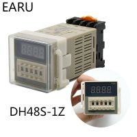 DH48S-1Z Digital LED Programmable Timer Time Relay Switch DH48S 0.01S-99H99M DIN RAIL AC110V 220V DC 12V 24V with Socket Base