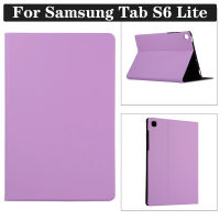 สำหรับ Samsung Galaxy Tab S6 Lite 2022 2020 10.4 "SM-P613 SM-P619 SM-P610N SM-P615 SM-P610แท็บเล็ตแฟชั่นป้องกันกรณีง่ายสีทึบแรงดันไฟฟ้ายืดหนัง