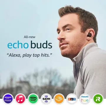 Echo Buds Wireless earbuds immersive sound, active noise reduction  Alexa