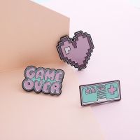 Ghost Horse Player Retro Handle เกมคอนโซล Love Pixel เกมเกม Over เข็มกลัด Badge Pin Creative ผู้ชายและผู้หญิง INS กระเป๋าเสื้อผ้าอุปกรณ์เสริม