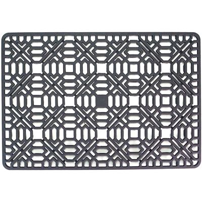 2X Sink Mat Kitchen Sink Protector for Bottom,Stainless Steel or Porcelain Bowl Sink, Silicone Grey Non- Heat