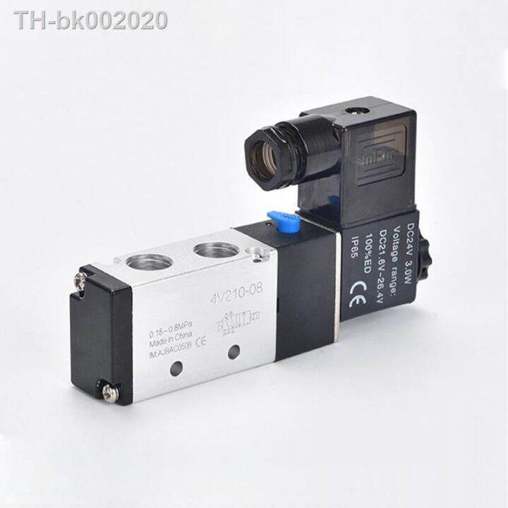 pneumatic-electric-solenoid-valve-5-way-2-position-air-solenoid-valve-4v210-08-4v310-10-12v-24v-220v-pneumatic-solenoid-valve