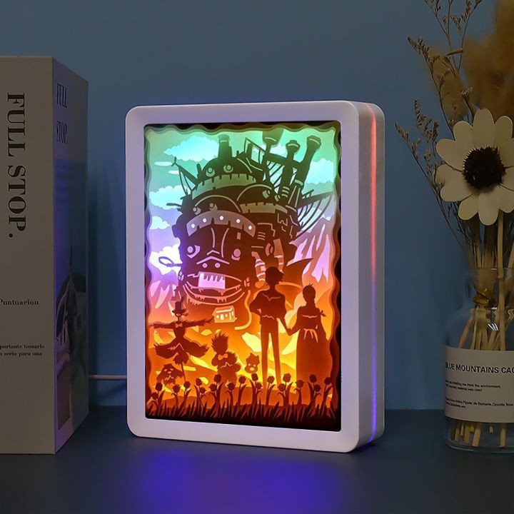 paper-cut-light-box-anime-lamp-howls-moving-castle-3d-shadow-box-frames-pictures-customize-3d-craft-led-strip-lights-room-decor-night-lights
