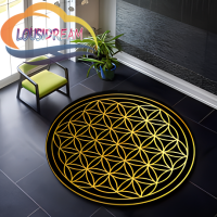 Sacred Planet Geometry Flower of Life Round Child Cushion Bedroom Floor Mat Computer Chair Area Decoration cars bed room