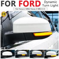 สัญญาณเลี้ยวแบบไดนามิกสำหรับ Ford Focus 2 3 Mk2 Mk3 Mondeo Mk4 LED กระจกมองข้างมองหลังลำดับไฟกะพริบ