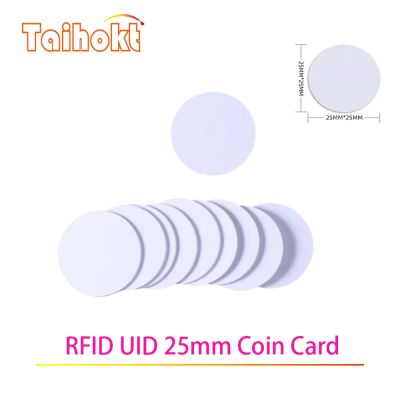 ♧℡❇ 1/5/10PCS UID Smart Chip Sticker RFID Rewritable Clone Copier Tag 13.56Mhz NFC DuplicatorToken 1K S50 25MM Changeable Key