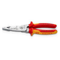 KNIPEX WireStripper 5-in-1 metric version VDE 200 mm คีมปอกสายไฟ metric version VDE 200 มม. รุ่น 1376200ME