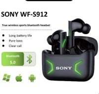 SONY WF-S912หูฟังสเตอริโอไร้สายสำหรับเล่นกีฬา Earbuds TWS หูฟังไร้สายบลูทูธหูฟัง5.0หูฟังอินเอียร์หูฟังควบคุมแบบสัมผัส