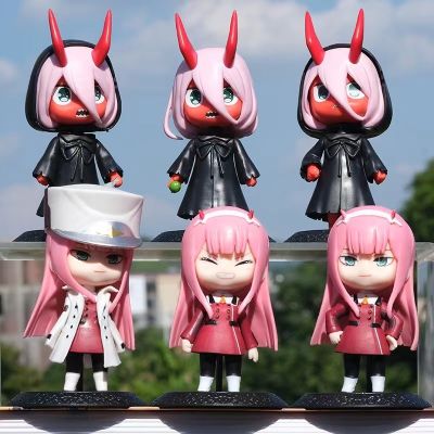 10CM Anime DARLING in the FRANXX Figure Toy Zero Two 02 Infancy PVC Q Ver Action Figures PVC Model Cute Toys Dolls Ornament