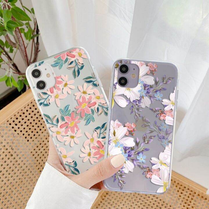 luxury-fashion-flower-transparent-phone-case-for-iphone-12-14-pro-max-mini-11-13-x-xs-xr-7-8-plus-6-6s-se-3-2020-2022-cute-cover