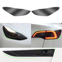 For Tesla Model 3 Y S X TPU Blackened Headlight Taillight Foglight Protective Film Headlight Tail Lamp Color Changing Films