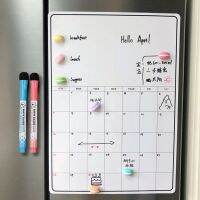 A5/A4 Magnetic Whiteboard Fridge Magnets Dry Wipe White Board Marker Writing Record Message Board Reminder Memo Pad Kitchen