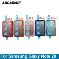 Aocarmo For Samsung Galaxy Note 20 Rear Back Camera Lens With Frame Replacement Part Smartphone Lenses