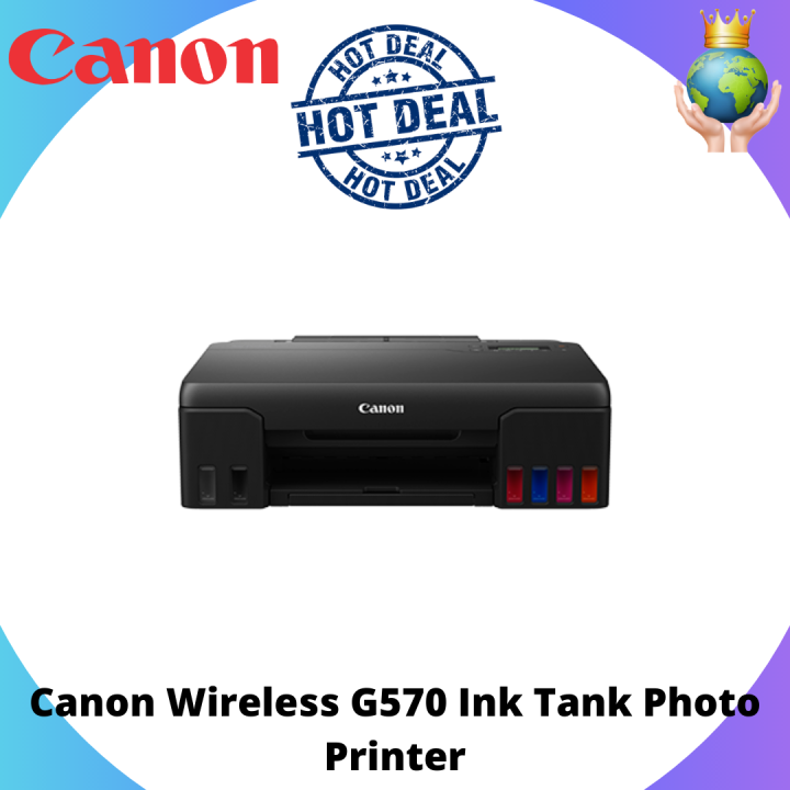Canon Wireless G570 Ink Tank Photo Printer Lazada