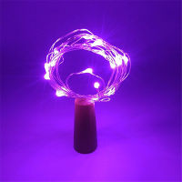 50pcs 2m 20 leds String led Wine Bottle with Cork 1m 10 leds Bottle Lights Battery DIY for Party Wedding Decor Copper Wire Color