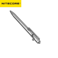 NITECORE NTP30 Titanium Bolt Action ปากกายุทธวิธีแบบพกพา Self-Defens เครื่องมือ Glass Breaker Daily Writing Pen