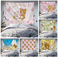 kawaii Rilakkuma Wall Tapestry Cheap Hippie Wall Hanging Bohemian Wall Tapestries Mandala Kawaii Room Decor Knitting  Crochet