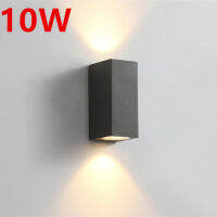 Modern Square 5W 10W LED Wall Light Aluminum Outdoor Waterproof Wall Lamp Garden Porch Patio Aside Front Door Wall Lights