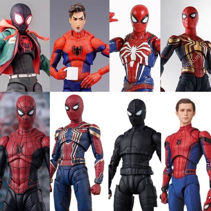 SHF Spider Man Articulado Marvel Miles Morales Peter B Parker Action ...