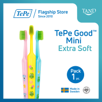 (แพ็ค 1 ชิ้น) TePe GOOD™ Mini Soft เทเป กู๊ด แปรงสีฟันเด็ก อายุ 3 ปีขึ้นไป หัวแปรงขนาดเล็ก ขนแปรงนุ่ม (ผลิตจากวัสดุที่เป็นมิตรต่อสิ่งแวดล้อม)