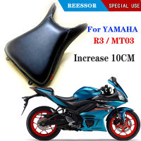 Increase 10cm For YAMAHA R3(2015-2022) MT03 R25 Comfortable Sponge Seat Covers Mesh Long Trip Riding Seat Cushions