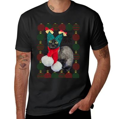 Pixel Christmas T-Shirt Animal Print Shirt Oversized T-Shirt Short Sleeve Tee Slim Fit T Shirts For Men