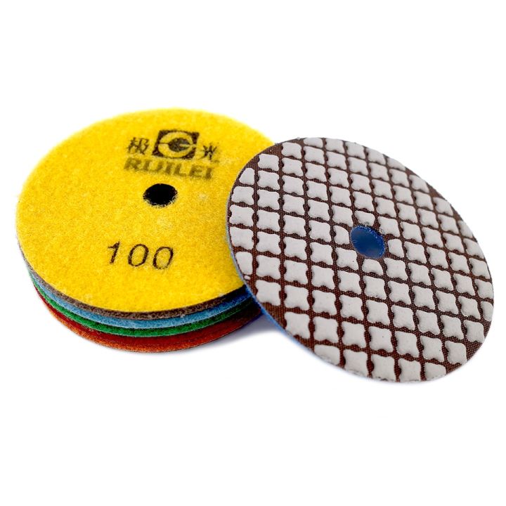 rijilei-7-pcs-100mm-dry-polishing-pad-4-inch-sharp-type-diamond-polishing-pads-for-granite-marble-sanding-disc-for-stone-zl30
