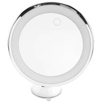 Vanity Mirror 10X Magnify with Lights and Suction Cups&amp;Easy Install 360 Swivel Dual-Use Rechargeable/Battery