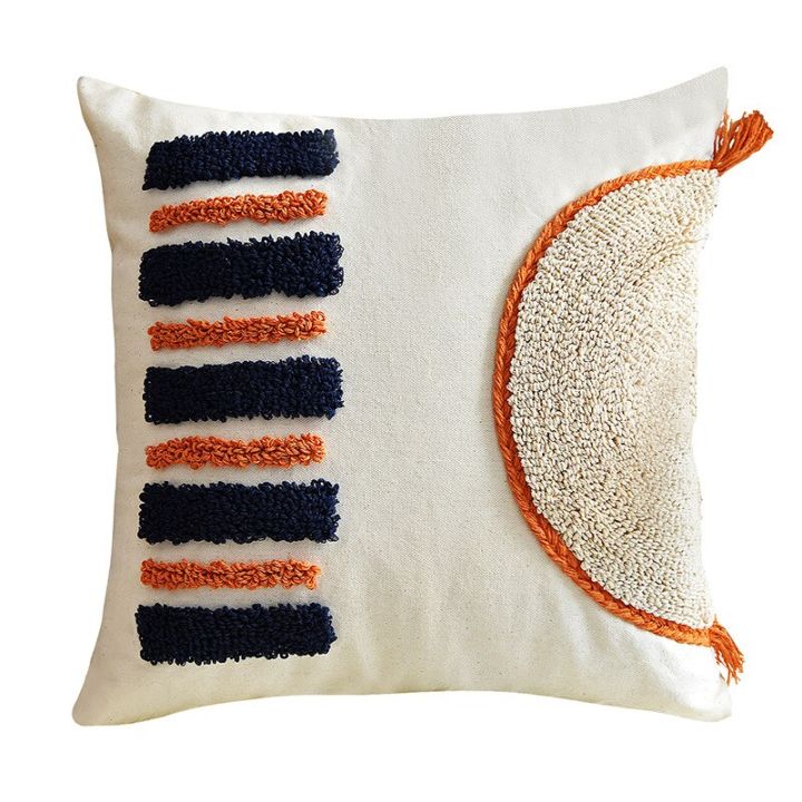 morrocca-style-cushion-cover-45x45cm-30x50cm-pillow-cover-handmade-orange-navy-stripe-tufted-pillow-case-for-home-decoration